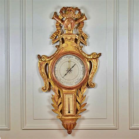 Proantic 18th Century Barometer Thermometer From The Louis XVI Period