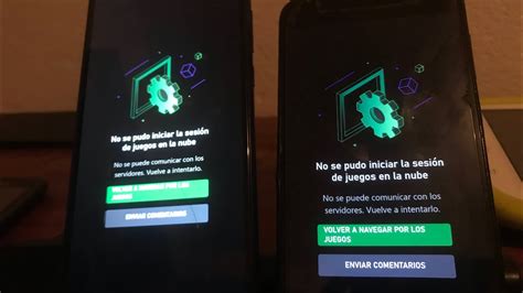 no se puede iniciar la sesión de juegos en la nube Se caen los