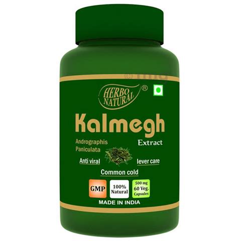 Herbo Natural Kalmegh Andrographis Paniculata Extract 500mg Veg