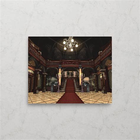 Spencer Mansion Hall Re 1 Pixel Art Print Enhanced Matte Etsy