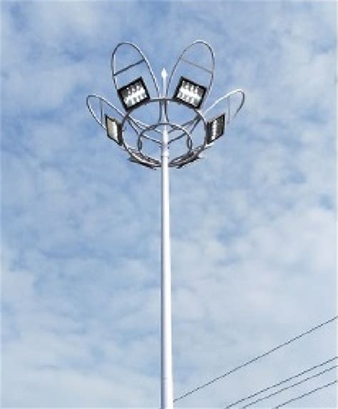 Stadium Gym Arena Hot Dip Galvanized Steel Pole High Mast Light With