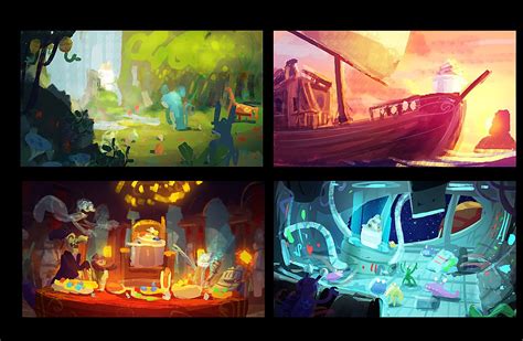 Concept Art Painting Color Script