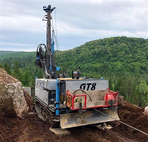 Gt8 machine de sondage géotechnique gtechdrill régime maximal de