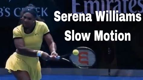 Serena Williams In Slow Motion Forehand Backhand Volley Overhead