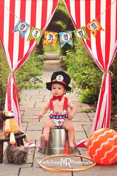 Benjamin S Circus Themed First Birthday By Mandy Ringe Photography