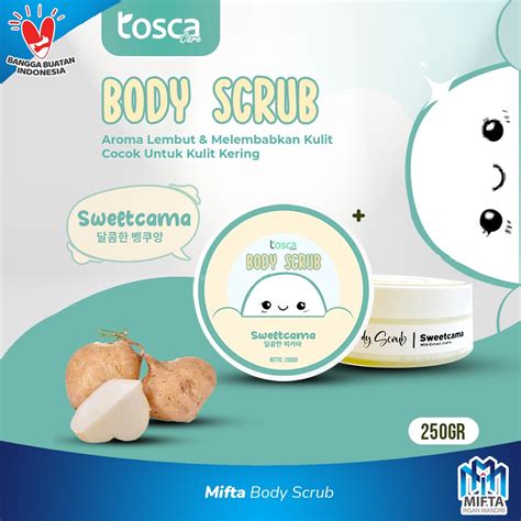 Jual BODY SCRUB TOSCA LULUR LULUR PELEMBUT DAN MENGHALUSKAN TUBUH