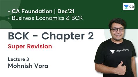 L3 BCK Chp 2 Super Revision CA Foundation BCK Mohnish Vora YouTube