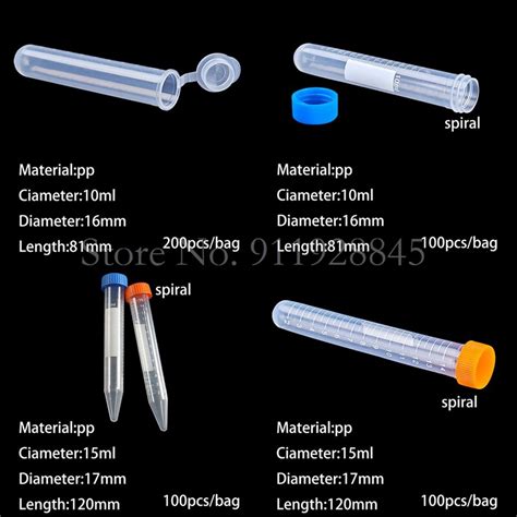 Tubo De Centr Fuga De Pl Stico Para Laboratorio De Microtubo