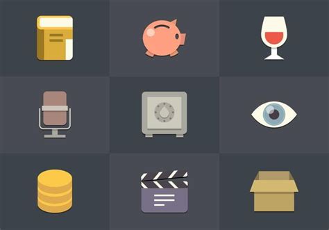 Free Flat Icon Set Vector Ai Uidownload