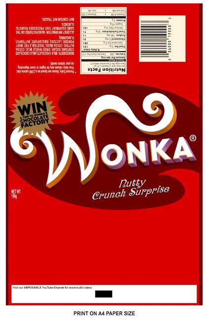 Wonka Nutty Crunch Surprise Wrapper Wonka Schokolade Geschenke