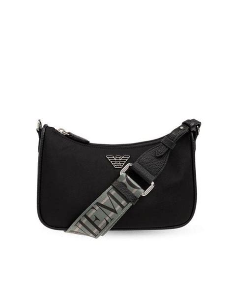 Emporio Armani Sustainable Collection Shoulder Bag In Black Lyst Uk