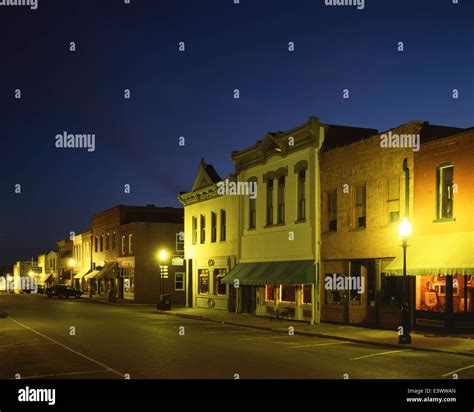 Usa Missouri Weston Main Street Stock Photo Alamy