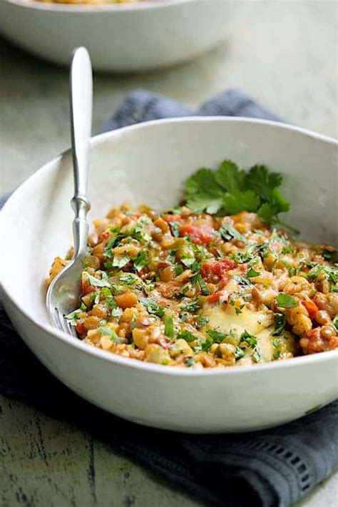 Southwestern Lentil And Brown Rice Bake Recipe