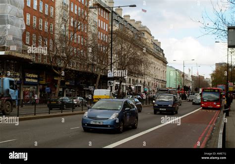 Marylebone Road Close To Baker Street Station In Central London Traffic