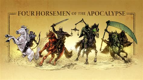 The four horsemen of apocalypse картина