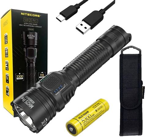 Nitecore Mh Pro Long Throw Rechargeable Flashlight Lumens