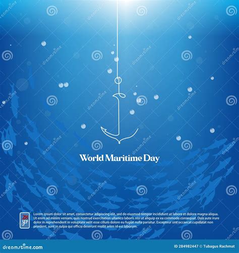 World Maritime Day Vector Illustration Stock Vector Illustration Of