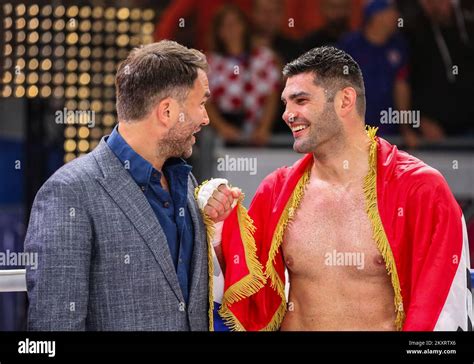 Croatian Filip Hrgovic After The Boxing Event Battle Of The Giants At