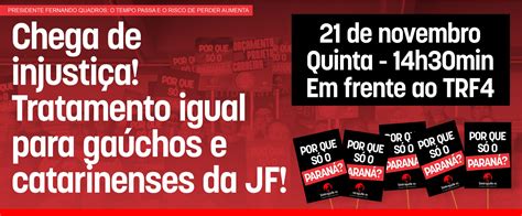 No Dia De Novembro Sintrajufe Rs Promove Novo Ato Para Reivindicar