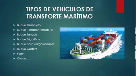 TIPOS DE TRANSPORTE TERRESTRES Y MARITIMO YouTube