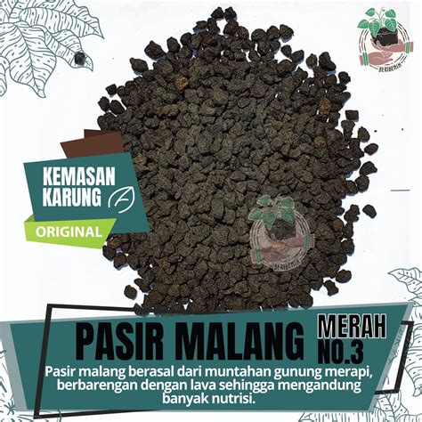 Jual Pasir Malang Hitam Kasar Murni 7 Kg Kemasan Karung Media Tanam