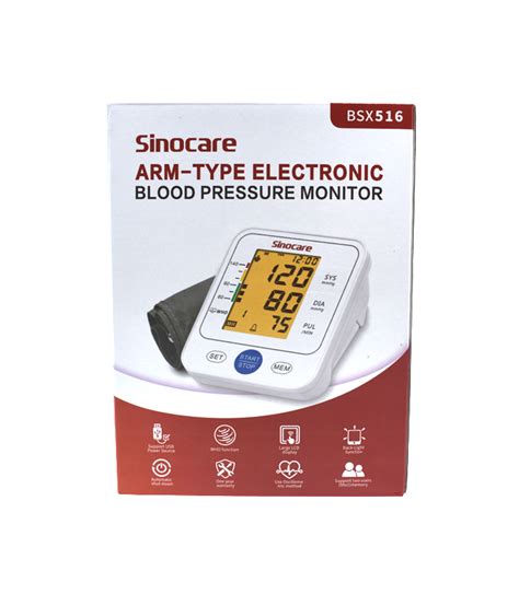 Sinocare Armtype Electronic Blood Pressure Machine