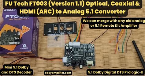 Futech 51 Dtsdolby Digital Decoder Kit Review Best 51 Decoder In The