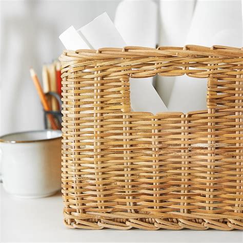 Trummis Basket Handmade Rattan 25x35x20 Cm Ikea