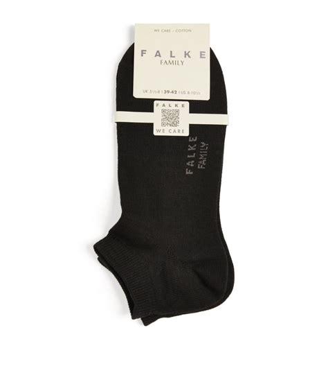 Womens Falke Black Sneaker Socks Harrods UK