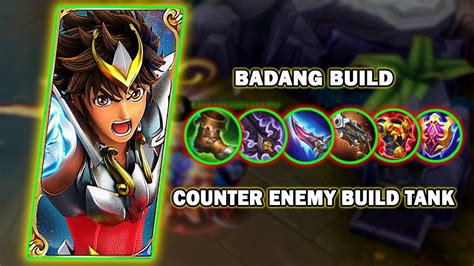 Badang Build For Counter Enemy Build Tank Badang Mlbb Mobile