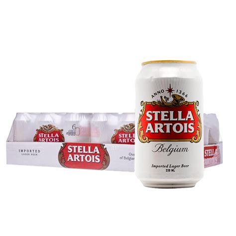 Stella Artois Beer 330ml Can X 24 Case