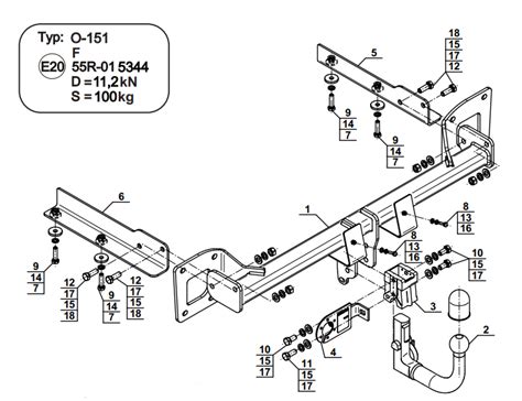 Amovible Barre De Remorquage Pour Opel Insignia B D N