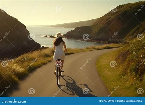 Adventurous Riding Bike Chopper Generate Ai Stock Photography