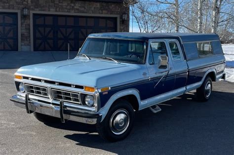 No Reserve 1977 Ford F 250 Ranger Xlt Supercab Camper Special For Sale