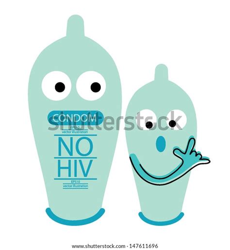 Sex Cartoon Condom Vector Illustration Stock Vector Royalty Free