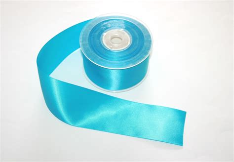 1 mètre de RUBAN Satin TURQUOISE largeur 50 mm Rubans par boutique