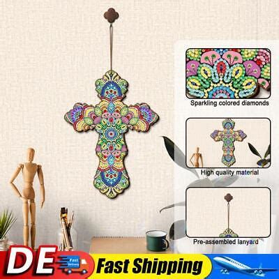 Generisches Holz Jesus Christus Kreuz Anh Nger Diy Diamant Malerei Pray