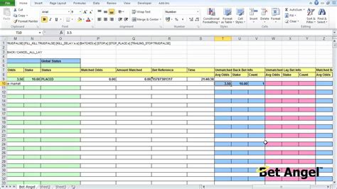 Sports Betting Excel Sheet