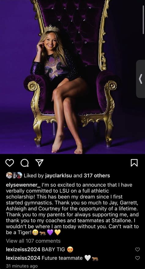 Elyse Wenner to LSU : r/Gymnastics