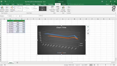 How To Create A Line Graph In Excel Youtube