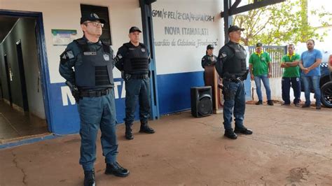 PM do Distrito de Nova Itamarati troca de comando Ponta Porã Informa