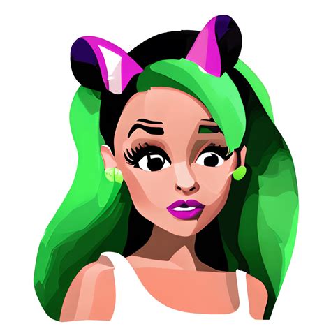 Ariana Grande with Gremlin Ears · Creative Fabrica