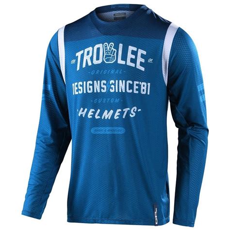 Troy Lee Designs Maglia Mx Gp Air Rollout Slate Blu Maciag Offroad