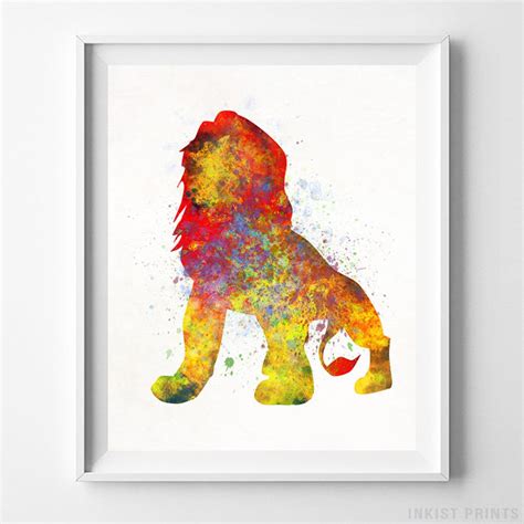 Mufasa Print, Lion King Art, Mufasa Poster, Disney Print, Father's Day ...