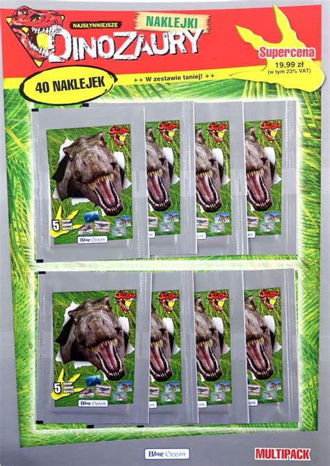 NAJSŁYNNIEJSZE DINOZAURY MULTIPACK Z NAKLEJKAMI 1 12040003566