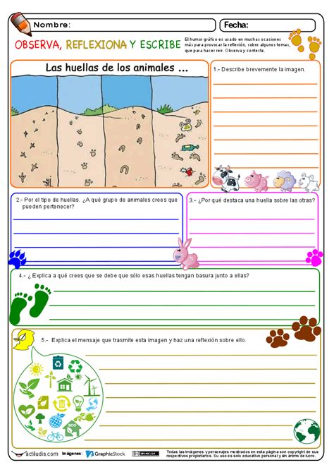 Observa Reflexiona Y Escribe Medio Ambiente Actiludis