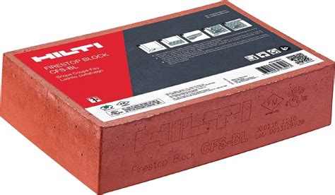 Cfs Bl Firestop Block Firestop Blocks Plugs Cushions Hilti Usa