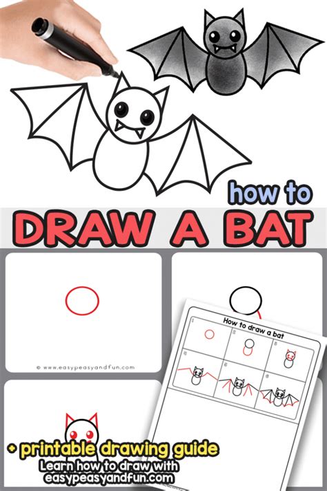 How To Draw A Bat Easy Step By Step Easy Rjuuc Edu Np