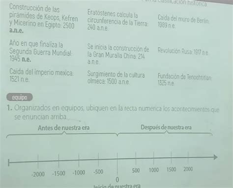 Ayuda es para ahorita necesito que este en la recta o línea temporal