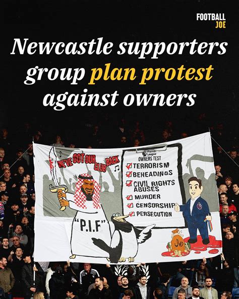 Footballjoe On Twitter The Members Of Nufc Against Sportswashing